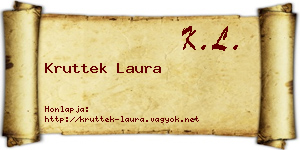 Kruttek Laura névjegykártya